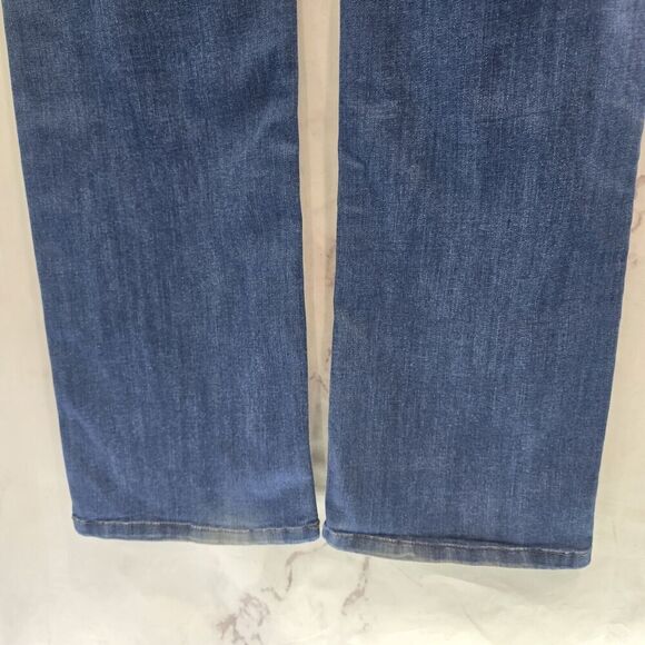 NYDJ Jeans Womens 12 Marilyn Straight Dark High Rise Denim Not Your Daughters - Picture 8 of 12